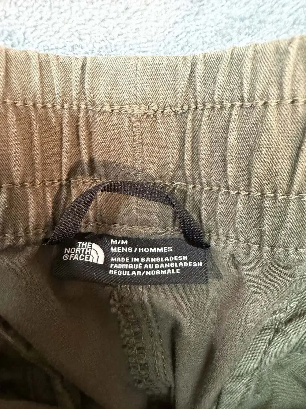 The North Face Men's Olive Green Cargo Drawstring Pants Size Medium